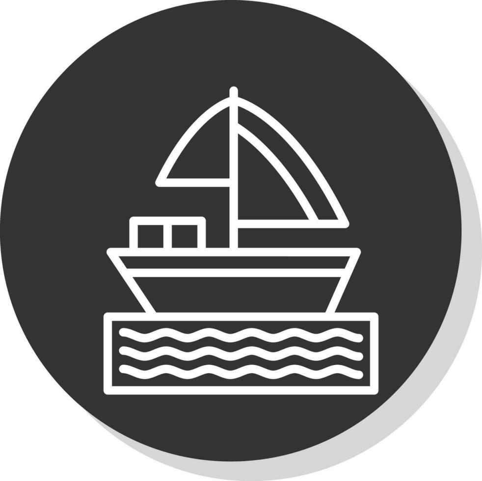 diseño de icono de vector de barco