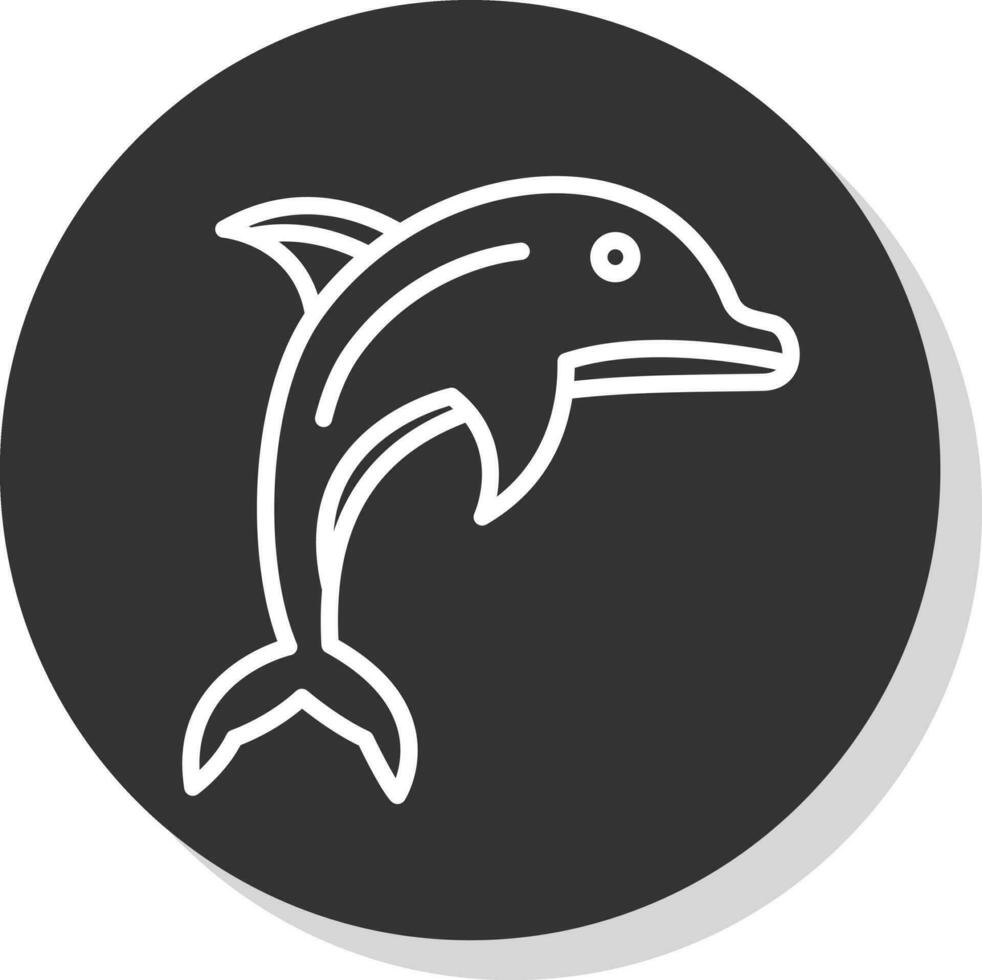 Dolphin Vector Icon Design