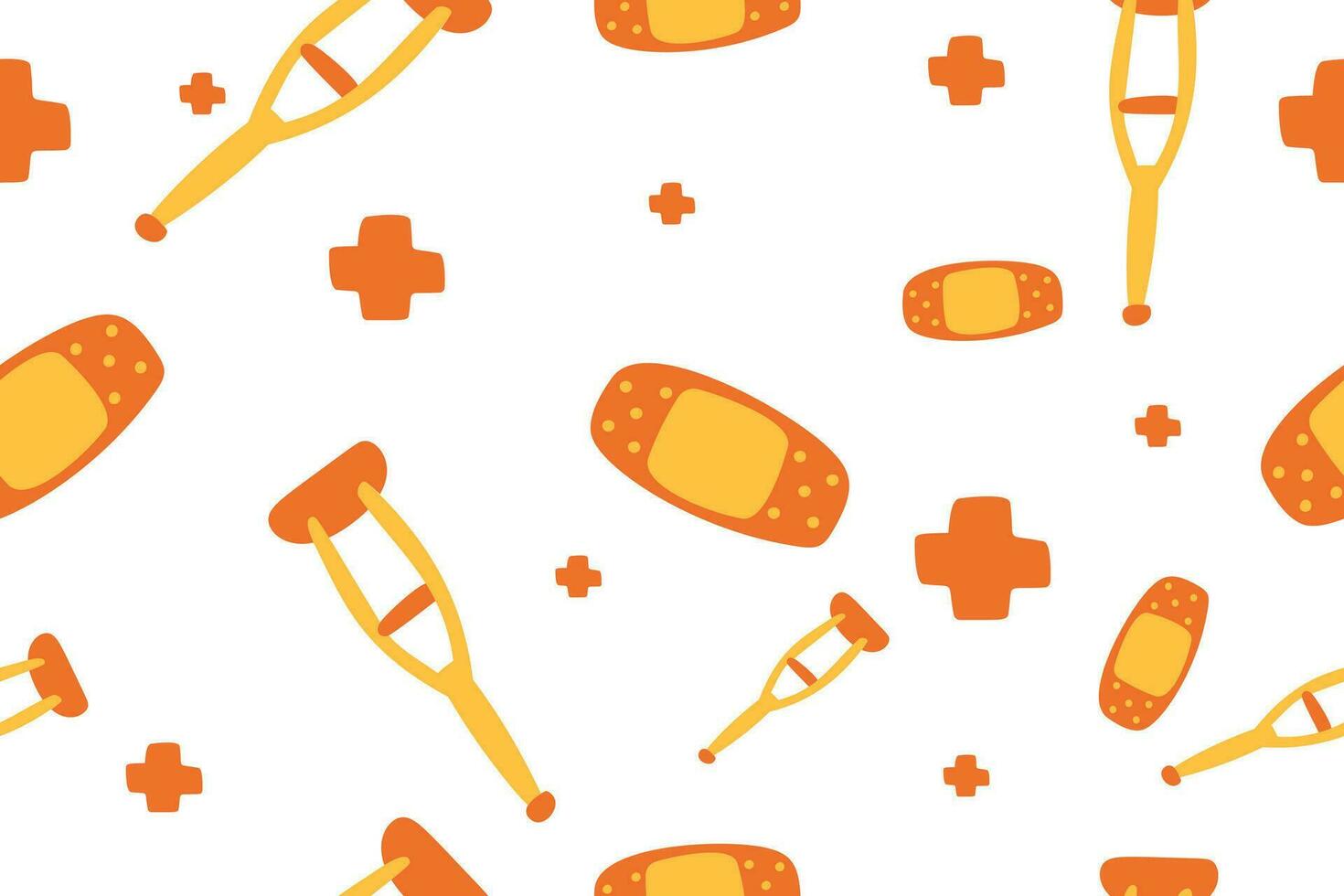 Cute Medical Seamless Pattern background for doctor, clinic or hospital vector