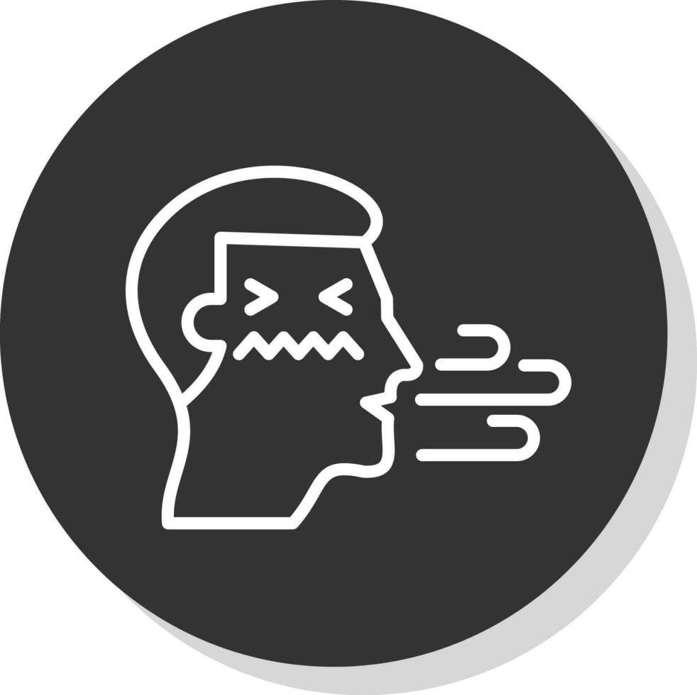 Bad breath Vector Icon Design
