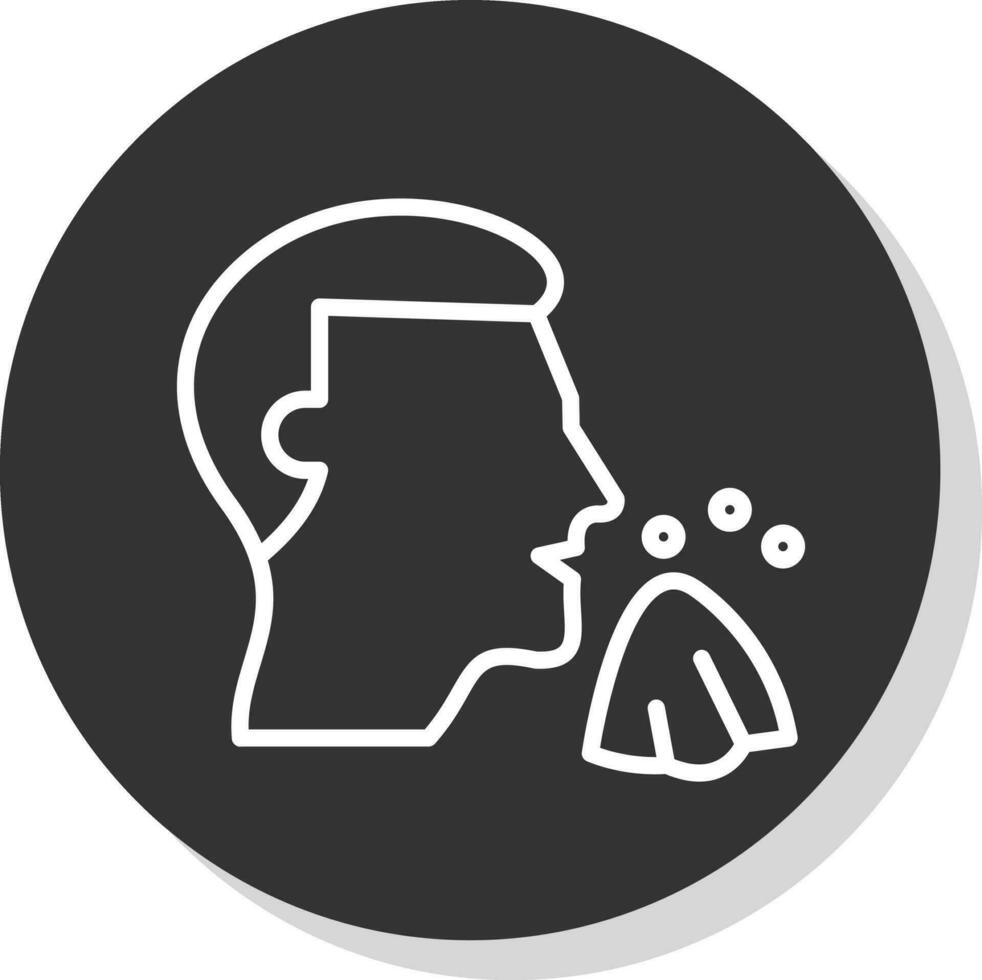Sneeze Vector Icon Design