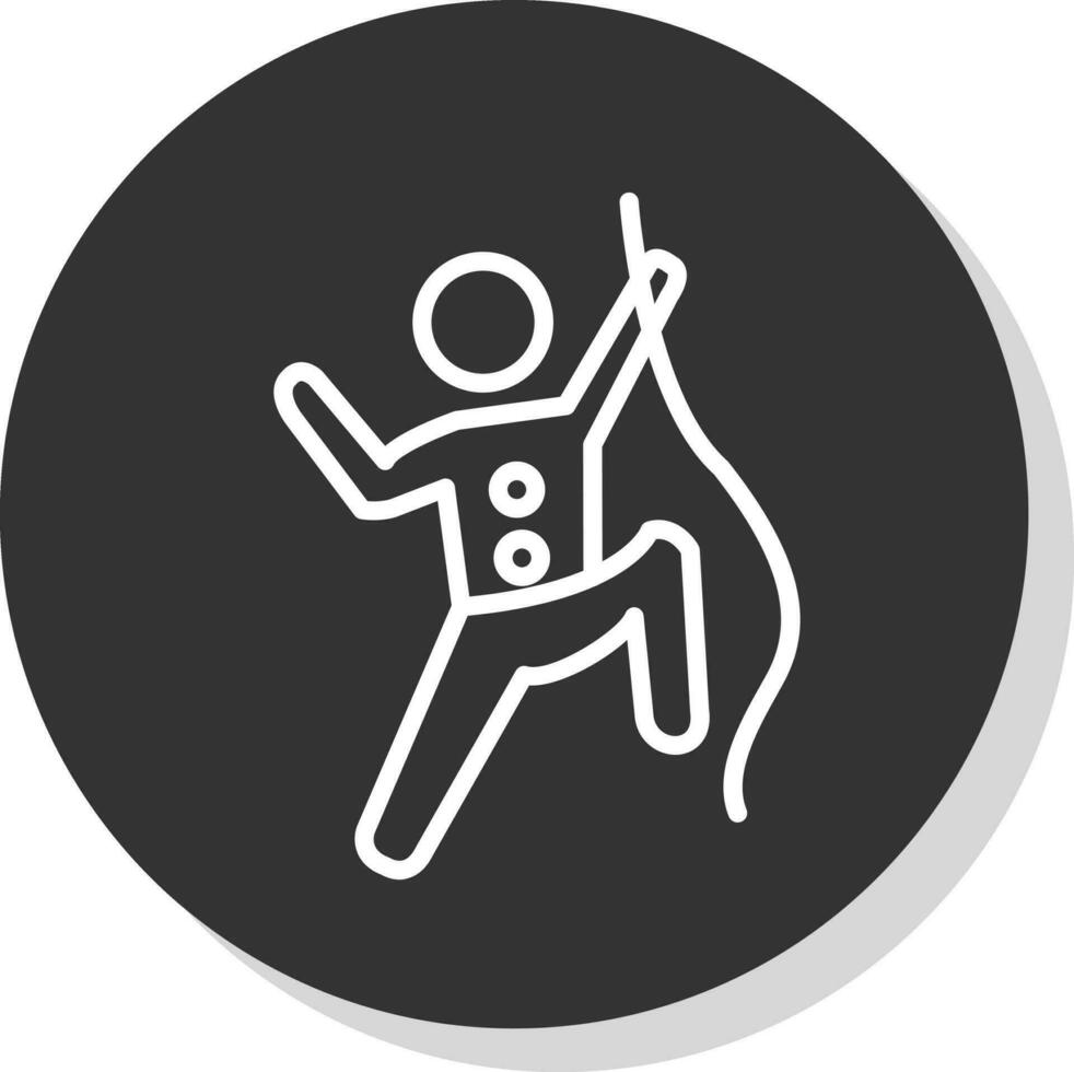 Climbing Vector Icon Design