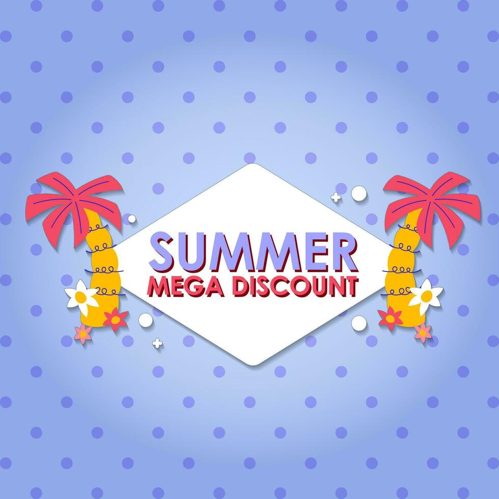 verano rebaja folleto descuento vector. especial precio oferta cupón para social medios de comunicación correo, promoción anuncio, compras volantes, vale, sitio web Campaña y publicidad vector