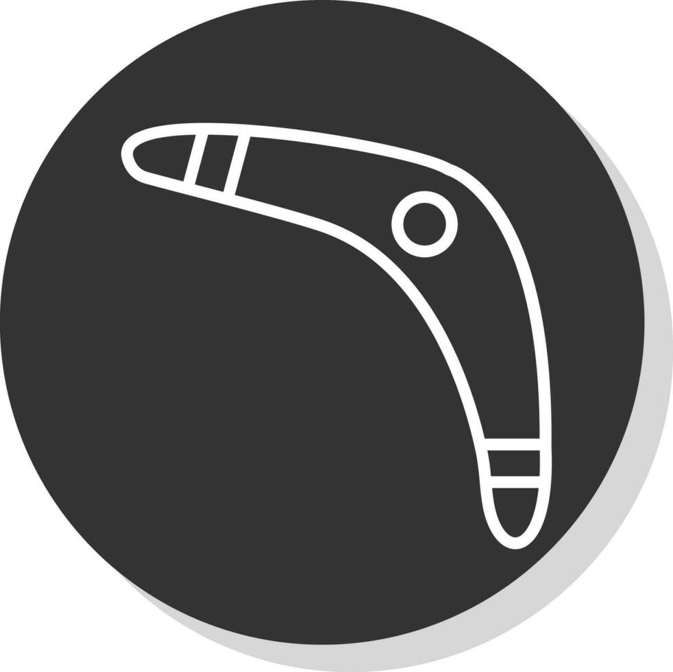 diseño de icono de vector de boomerang