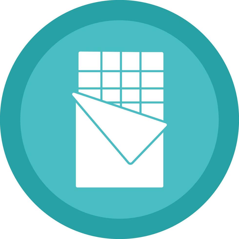 Chocolate bar Vector Icon Design