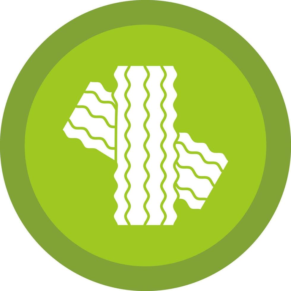 Bacon pie Vector Icon Design