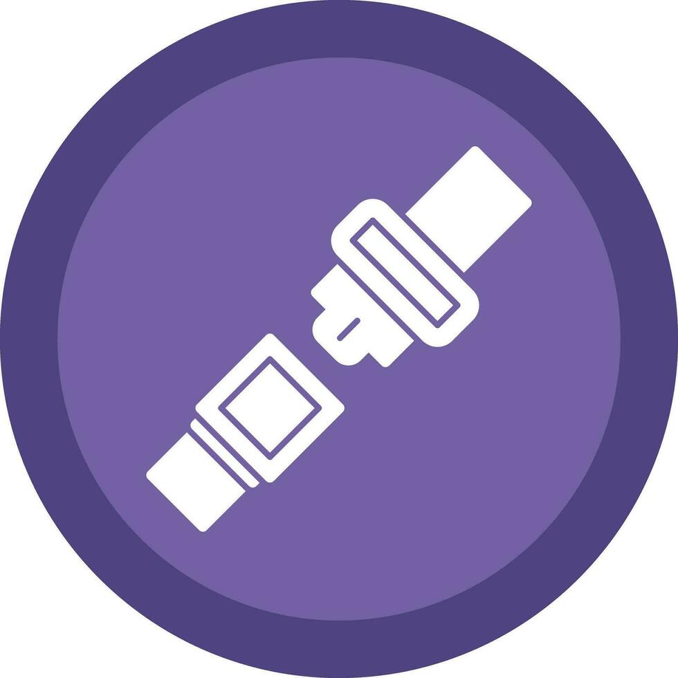 Seat belt Vector Icon Design