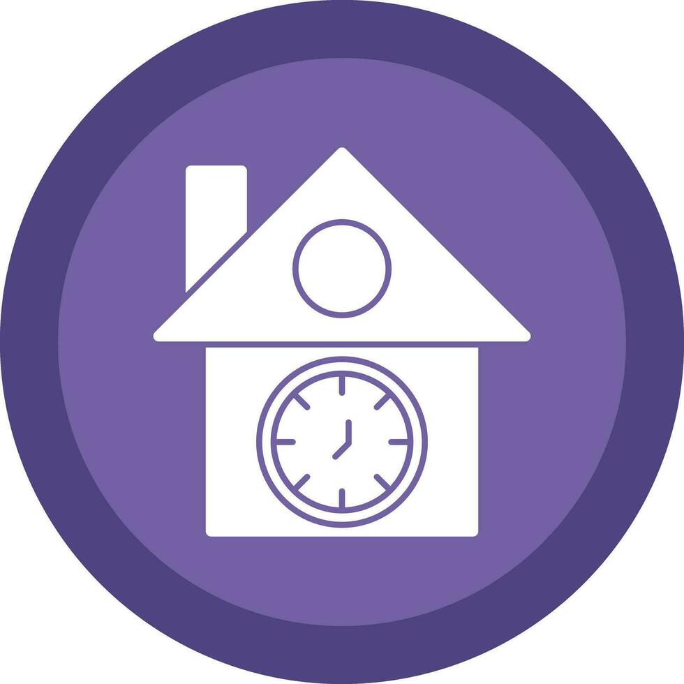 Cuckoo clock Vector Icon Design