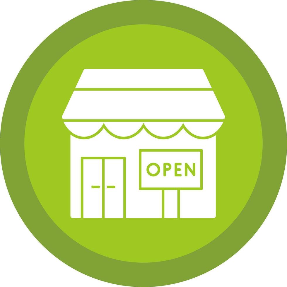 Opening shop Vector Icon Design