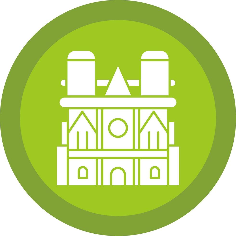 Notre dame Vector Icon Design