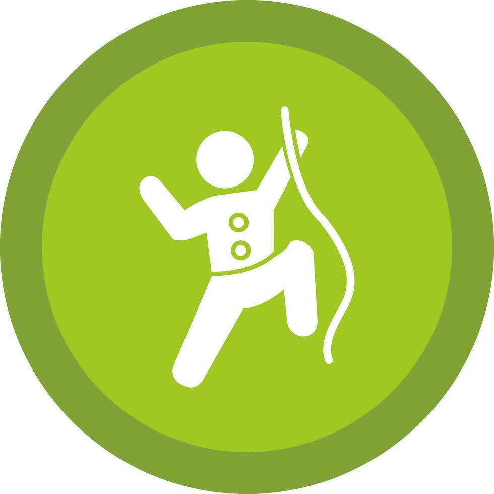 Climbing Vector Icon Design