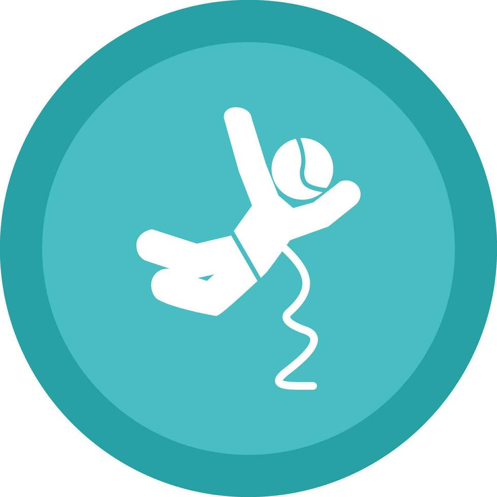 Base jumping Vector Icon Design