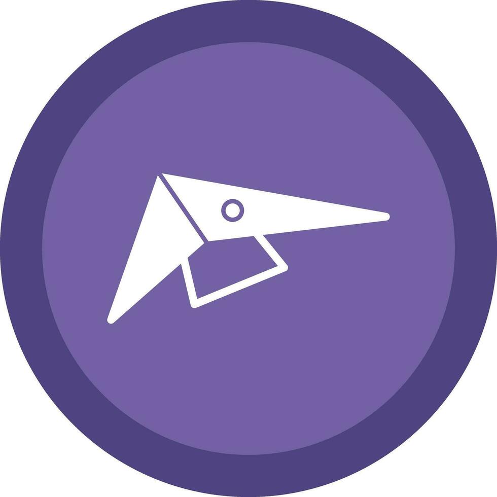 Hang gliding Vector Icon Design