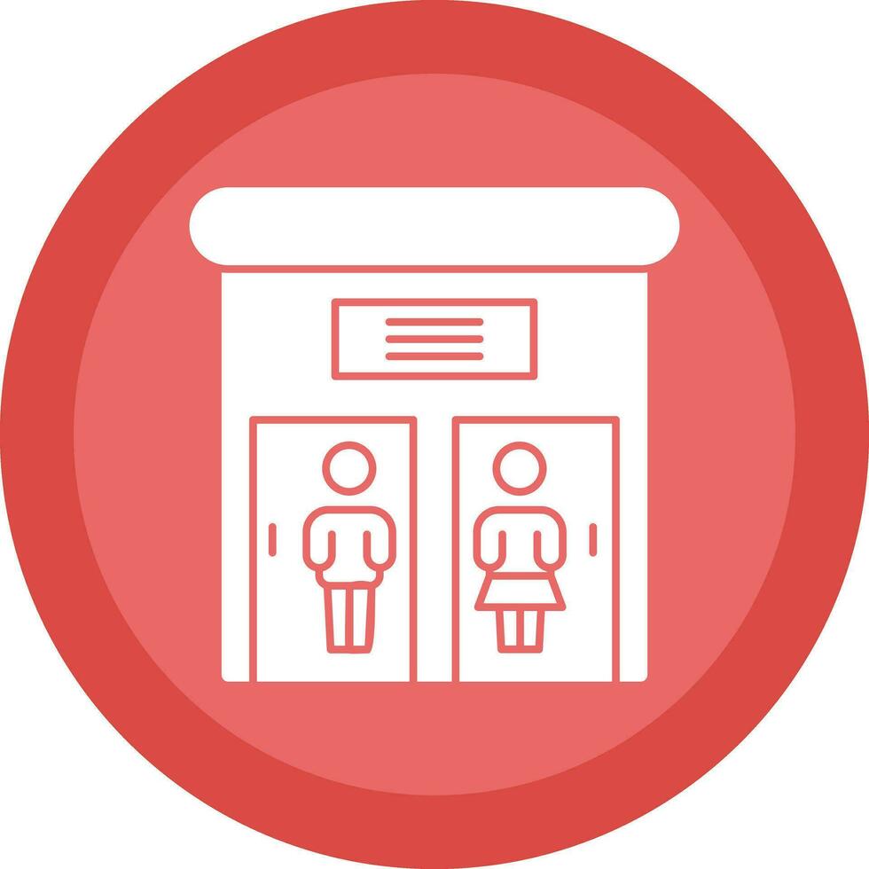 Public toilet Vector Icon Design