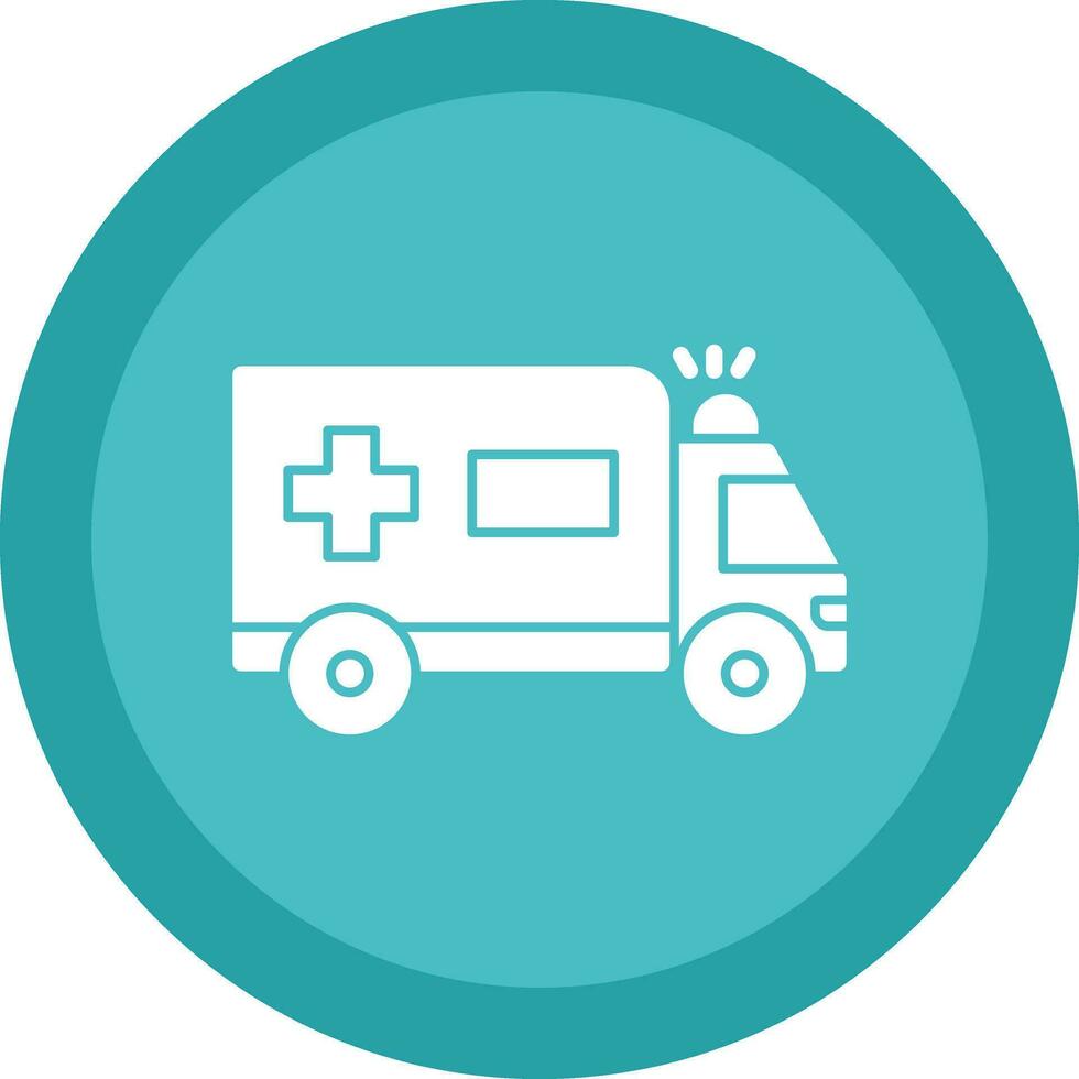 Ambulance Vector Icon Design