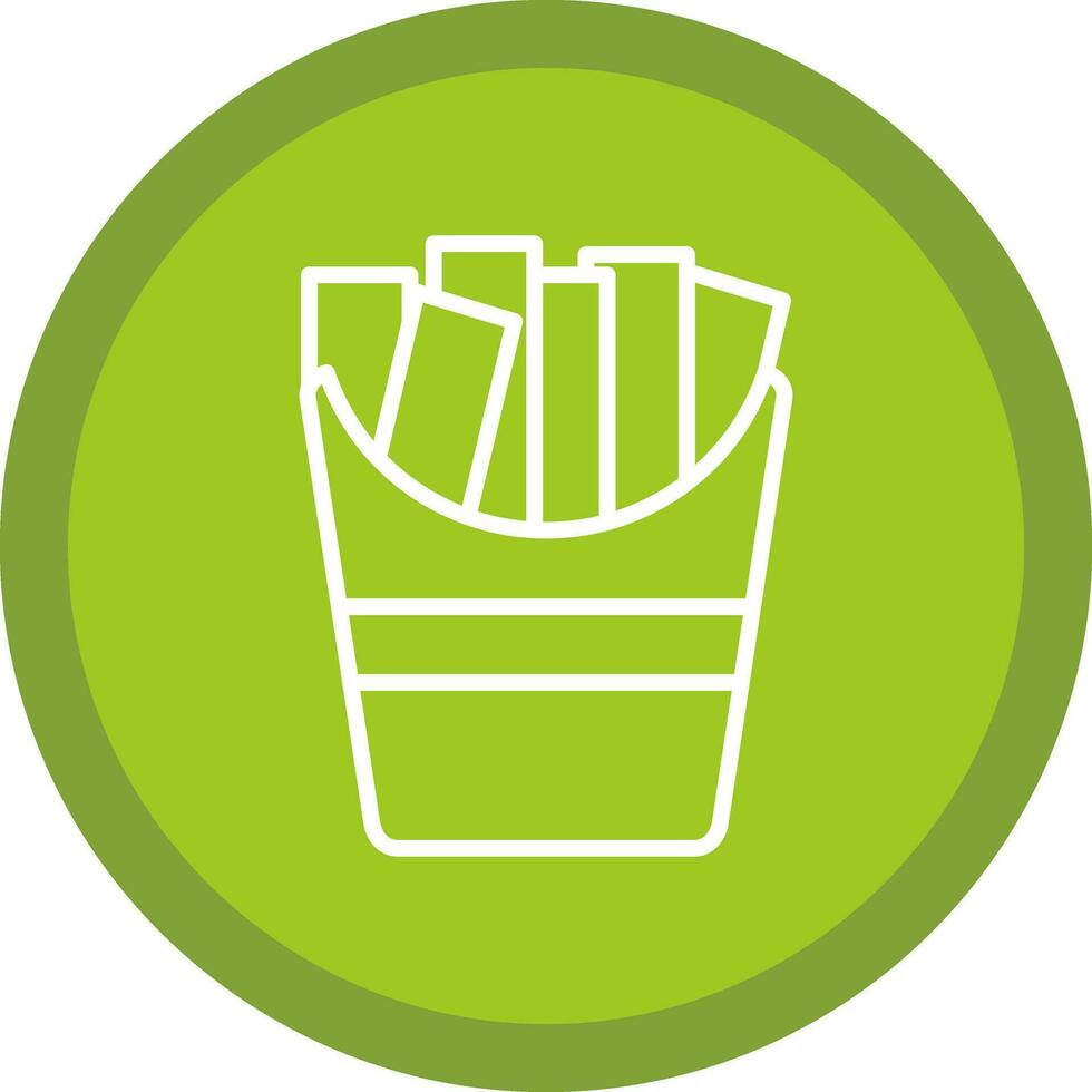 French fries Vector Icon Design