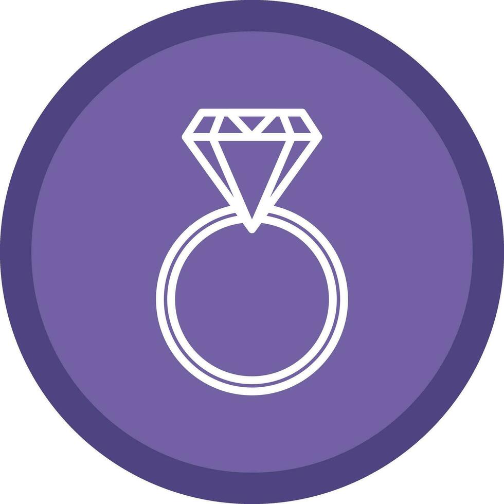 diseño de icono de vector de anillo de diamante