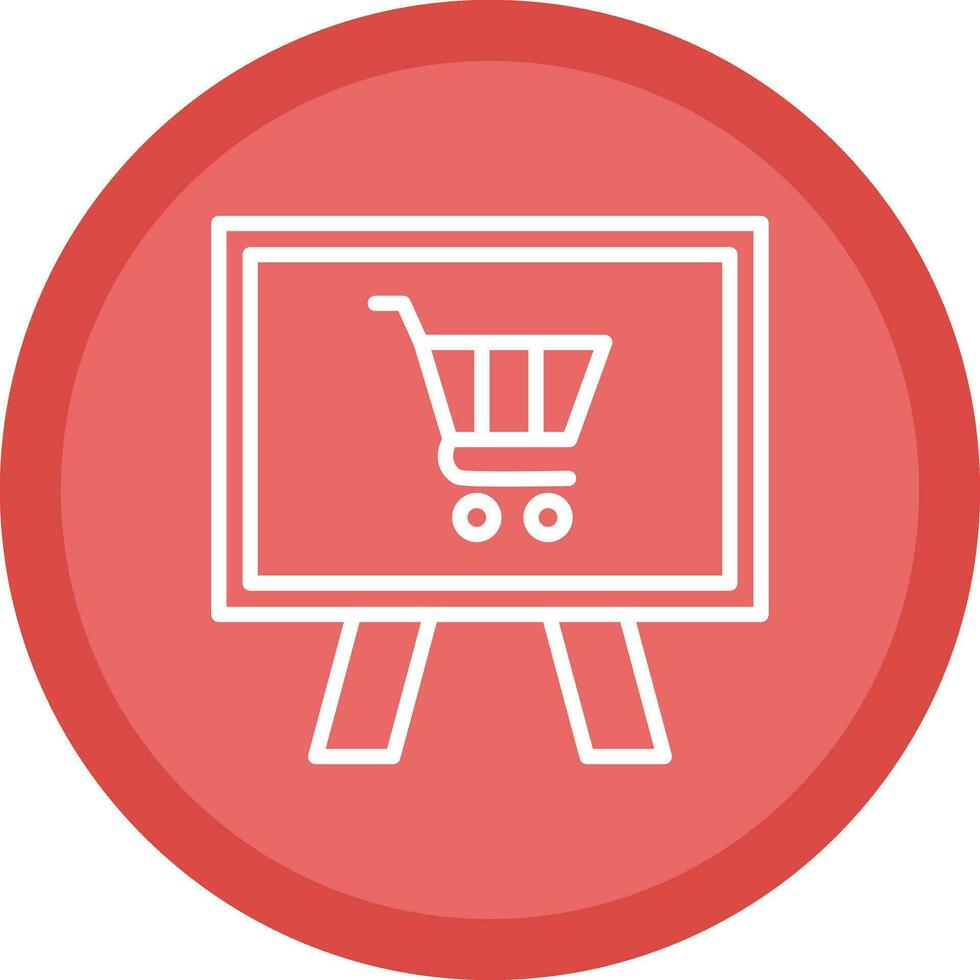 Online shopping Vector Icon Design