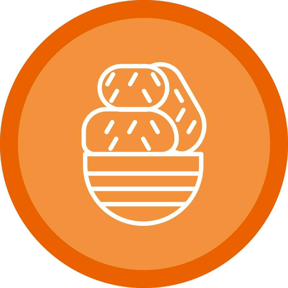 Croquette Vector Icon Design