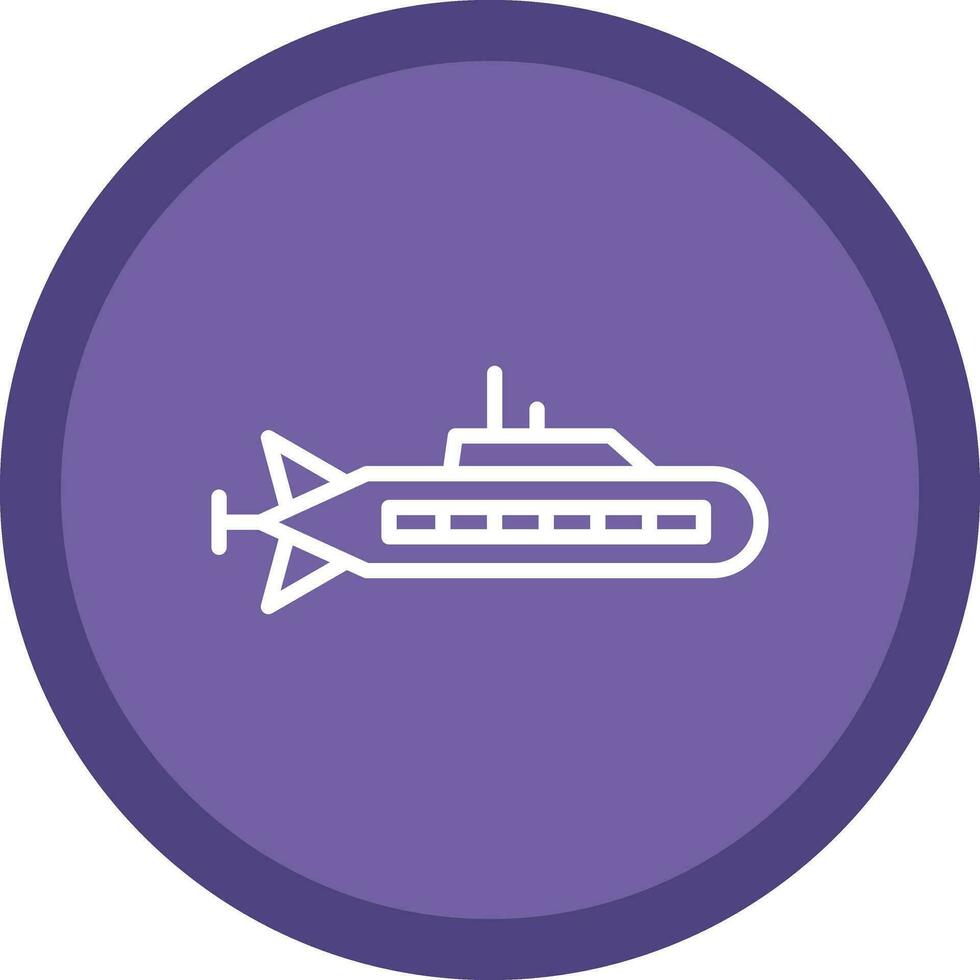 Submarine Vector Icon Design