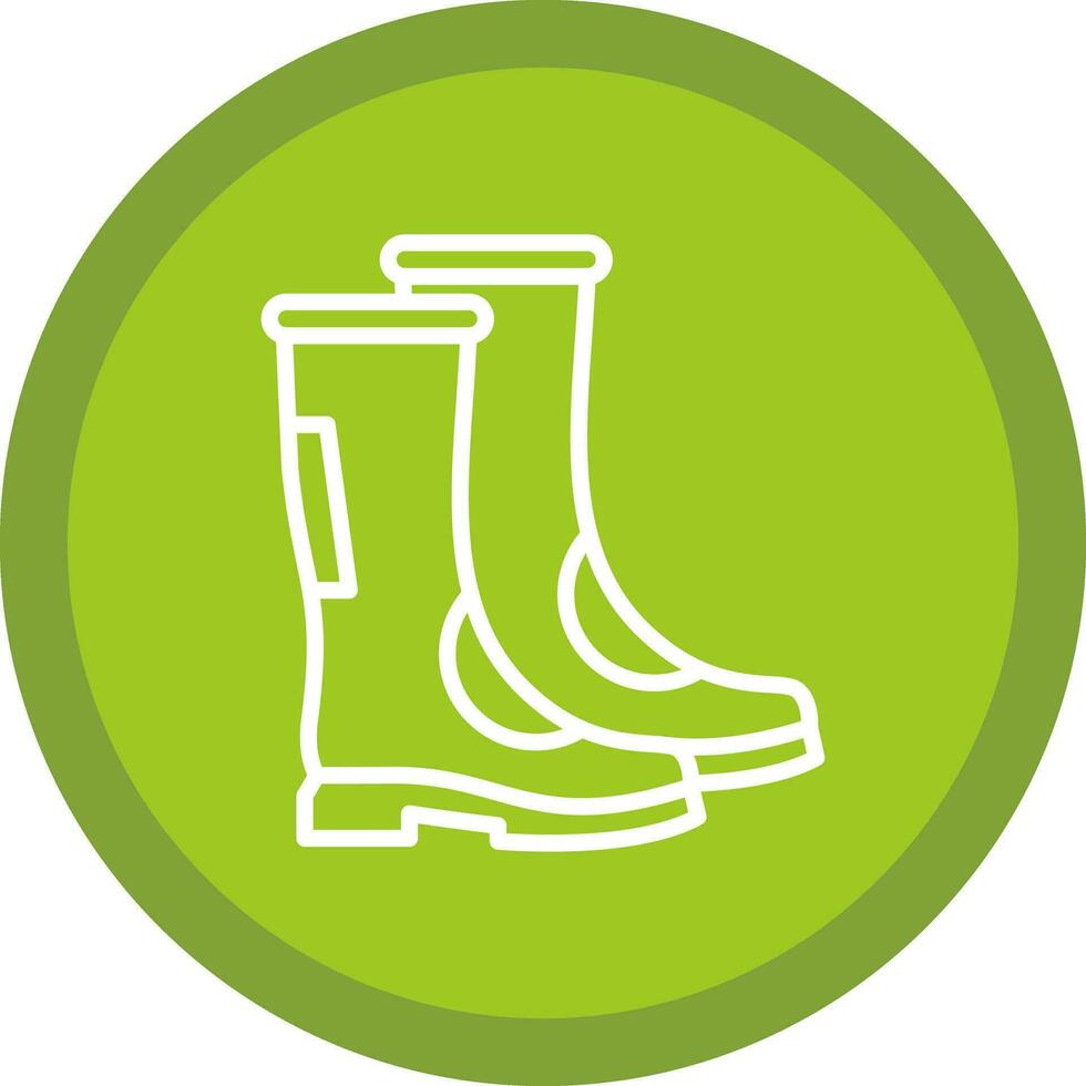 diseño de icono de vector de botas