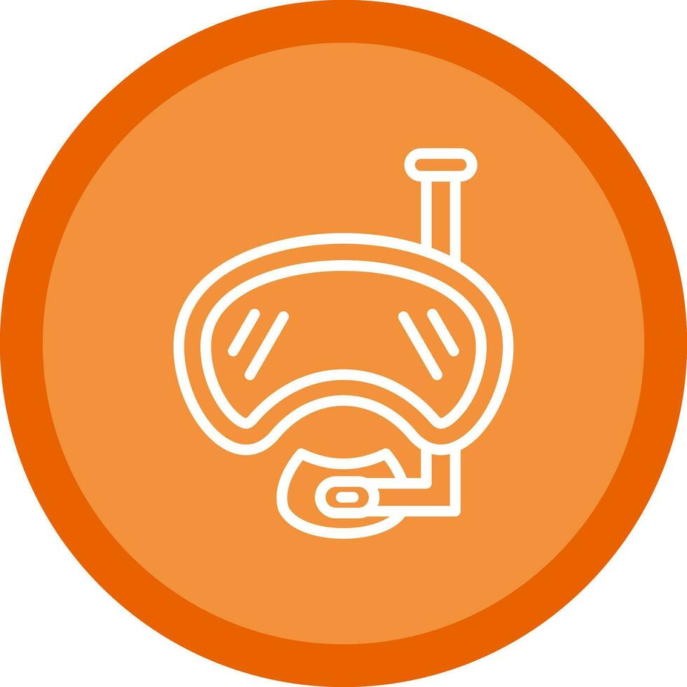 Diving mask Vector Icon Design