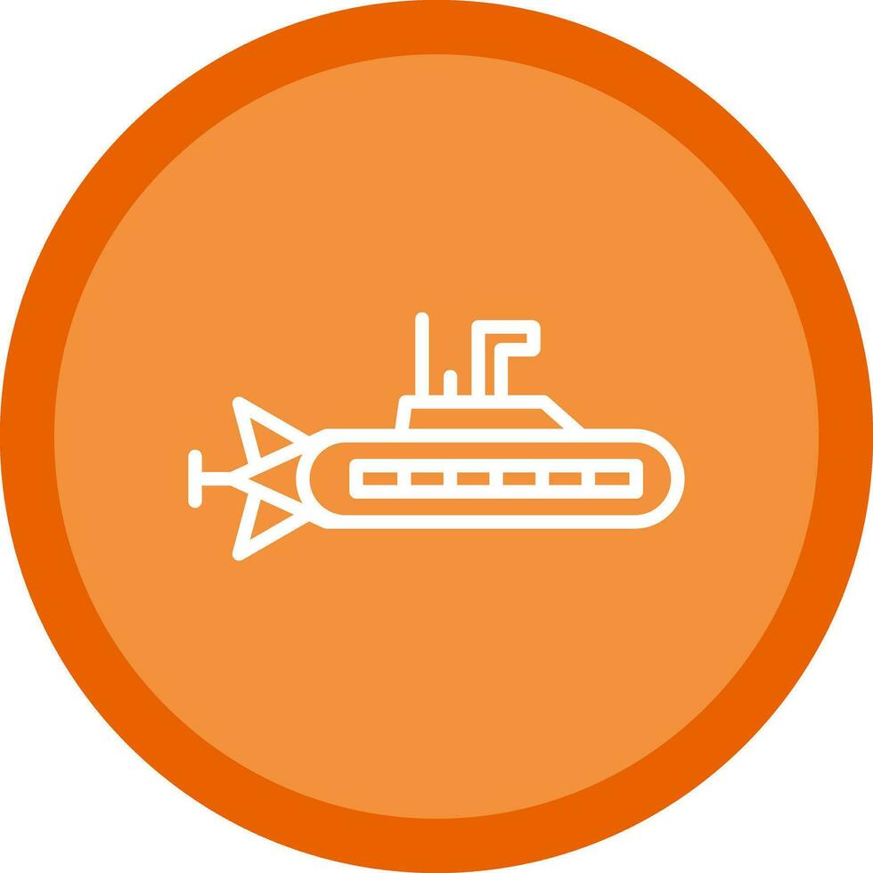 Submarine Vector Icon Design