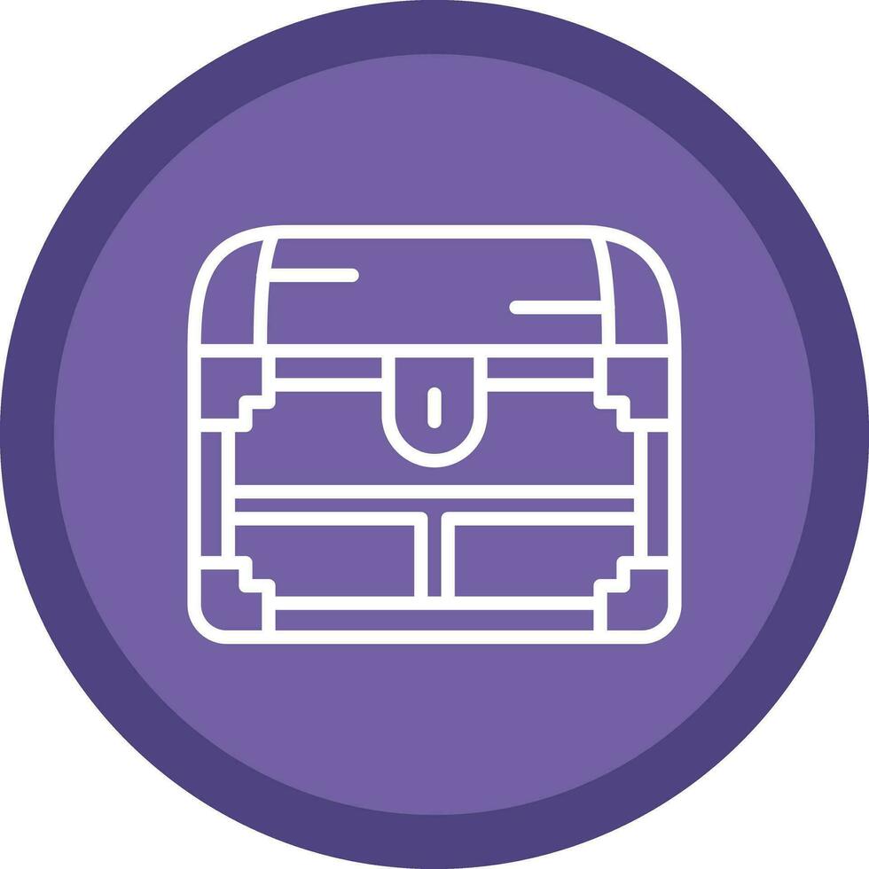 Treasure chest Vector Icon Design