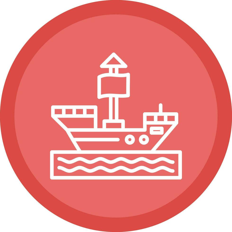 Pirate ship Vector Icon Design