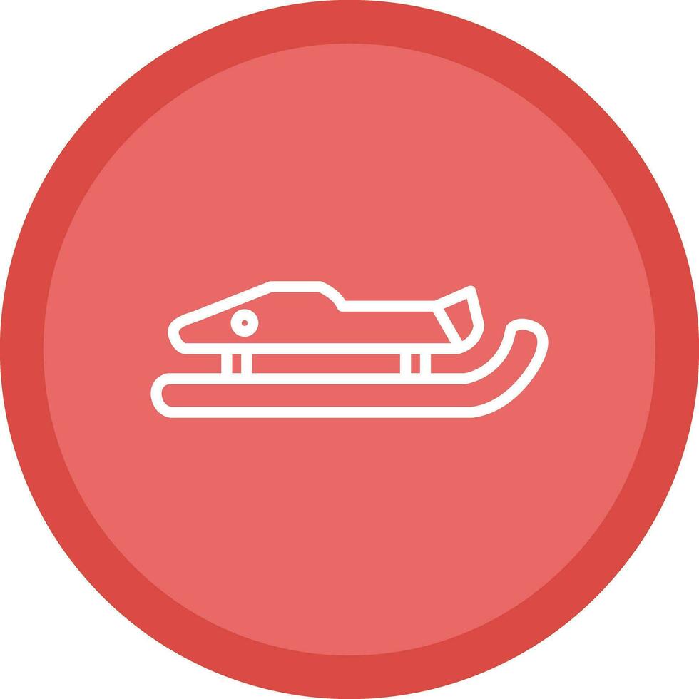 luge vector icono diseño