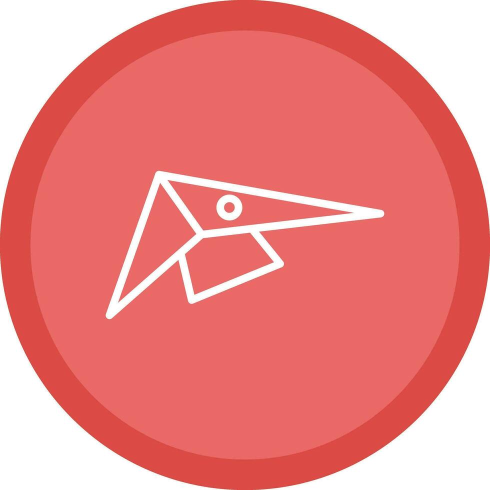 Hang gliding Vector Icon Design