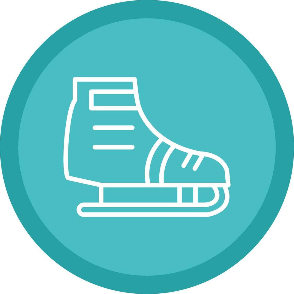 Ice skating Vector Icon Design