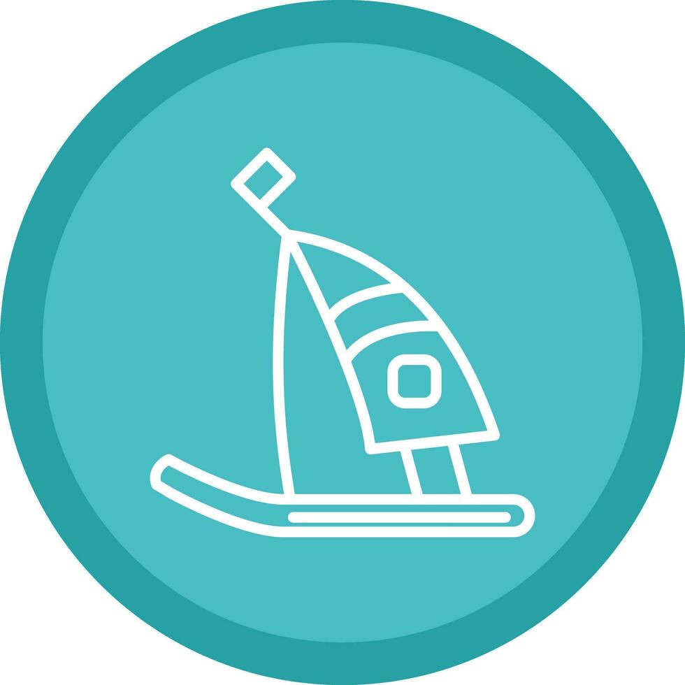 diseño de icono de vector de windsurf