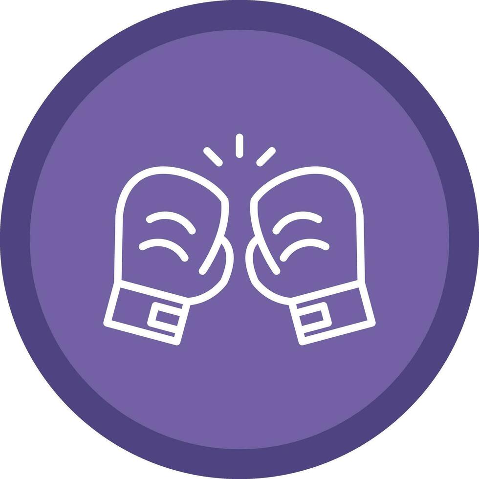 Boxing gloves Vector Icon Design