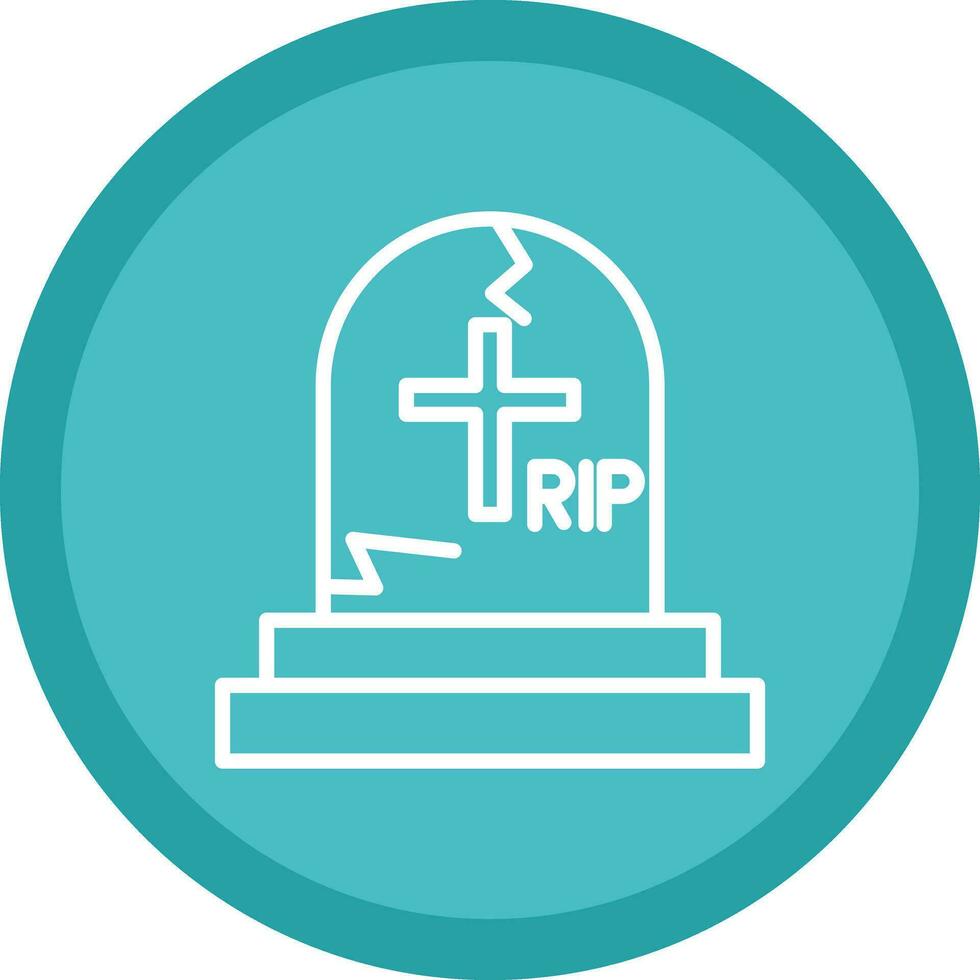 Cemetery Vector Icon Design