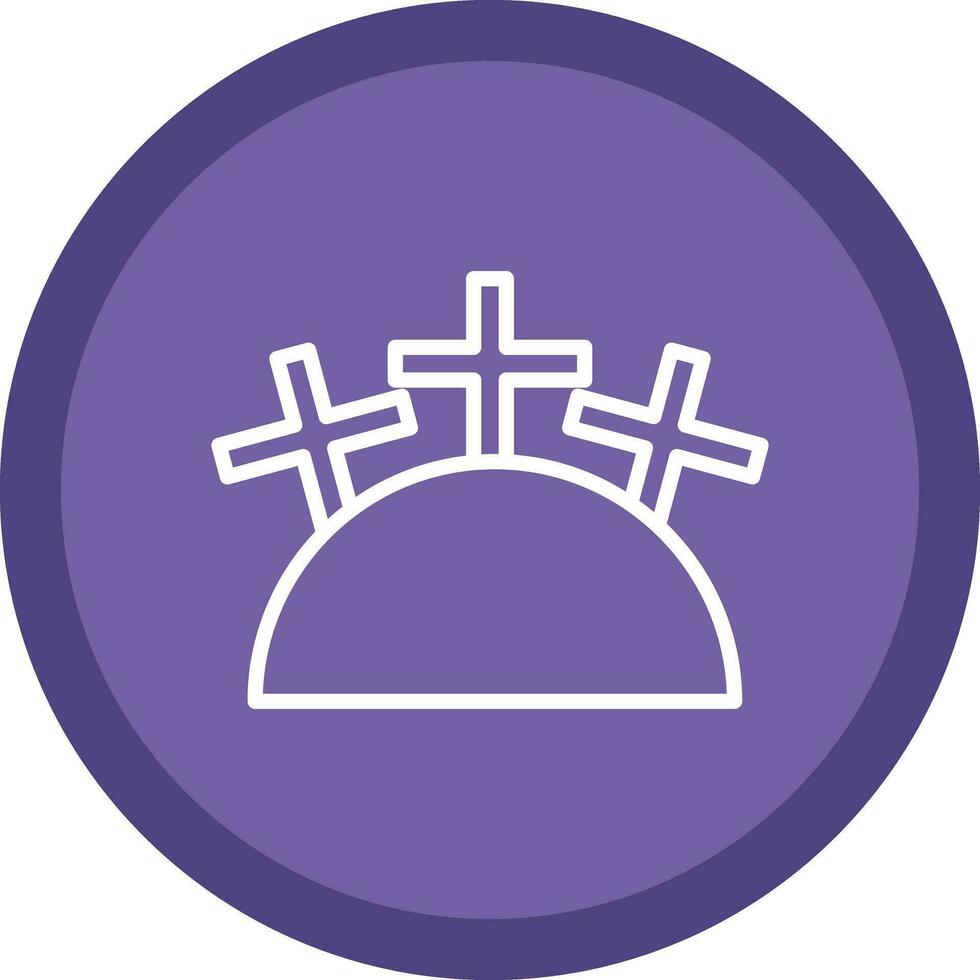 Cemetery Vector Icon Design