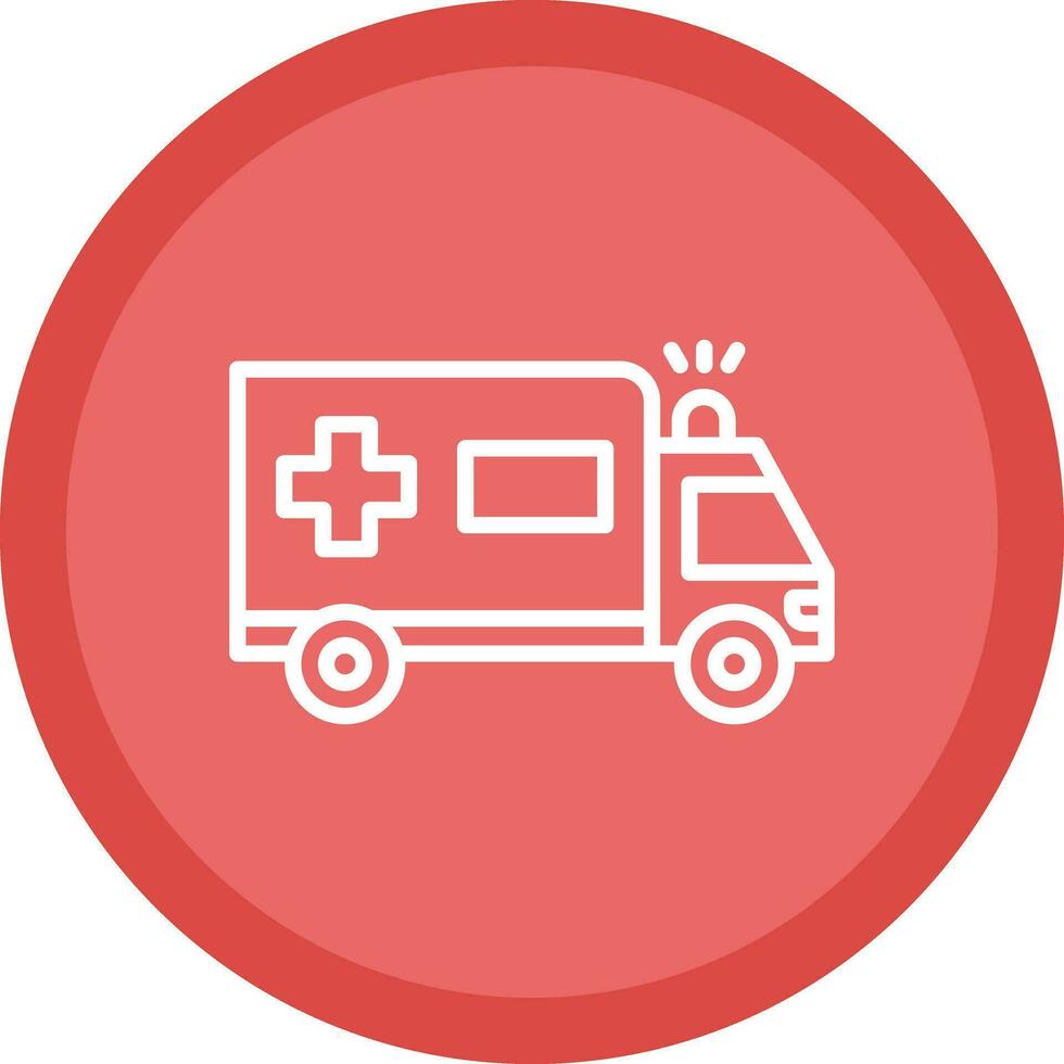 Ambulance Vector Icon Design