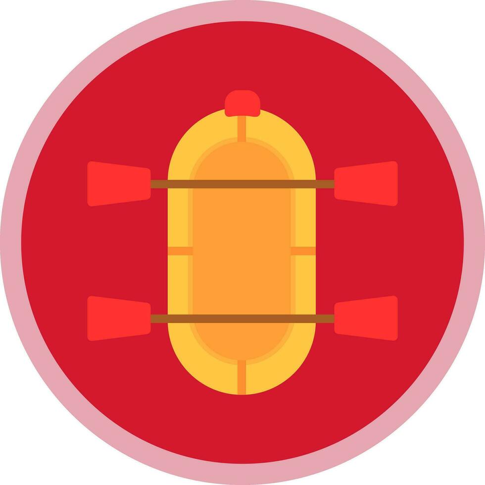 Rafting Vector Icon Design