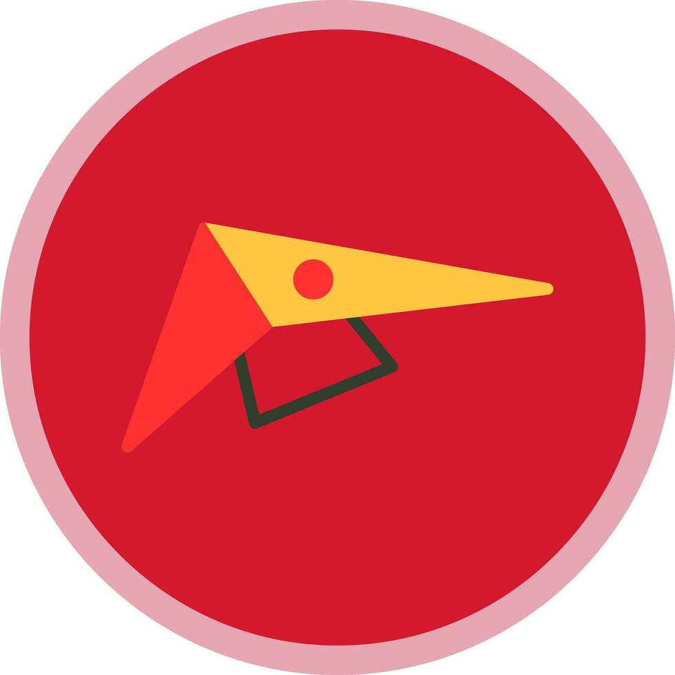 Hang gliding Vector Icon Design