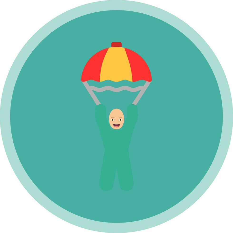 Skydiving Vector Icon Design