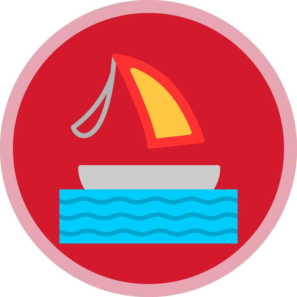 surf barco vector icono diseño