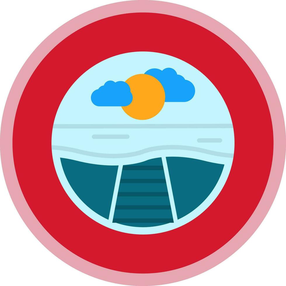 Pier Vector Icon Design