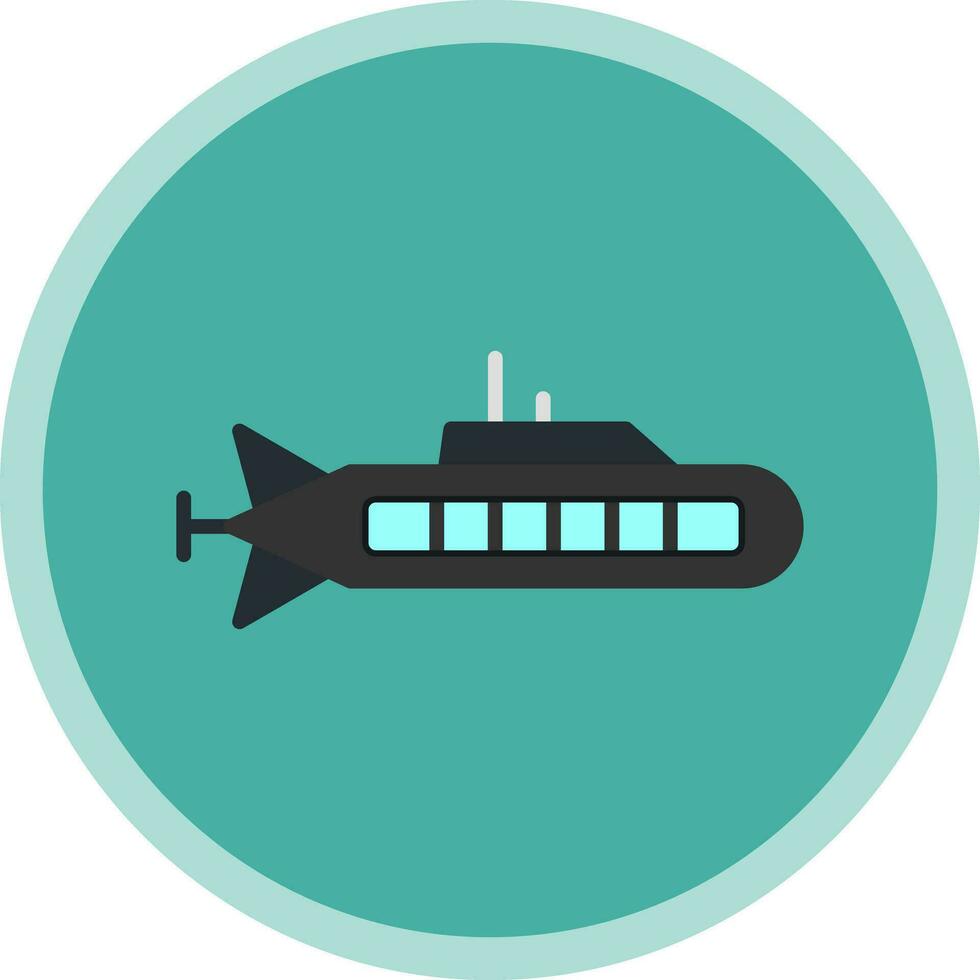 Submarine Vector Icon Design