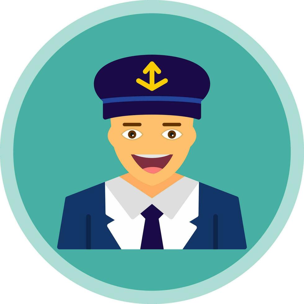 Captain Vector Icon Design