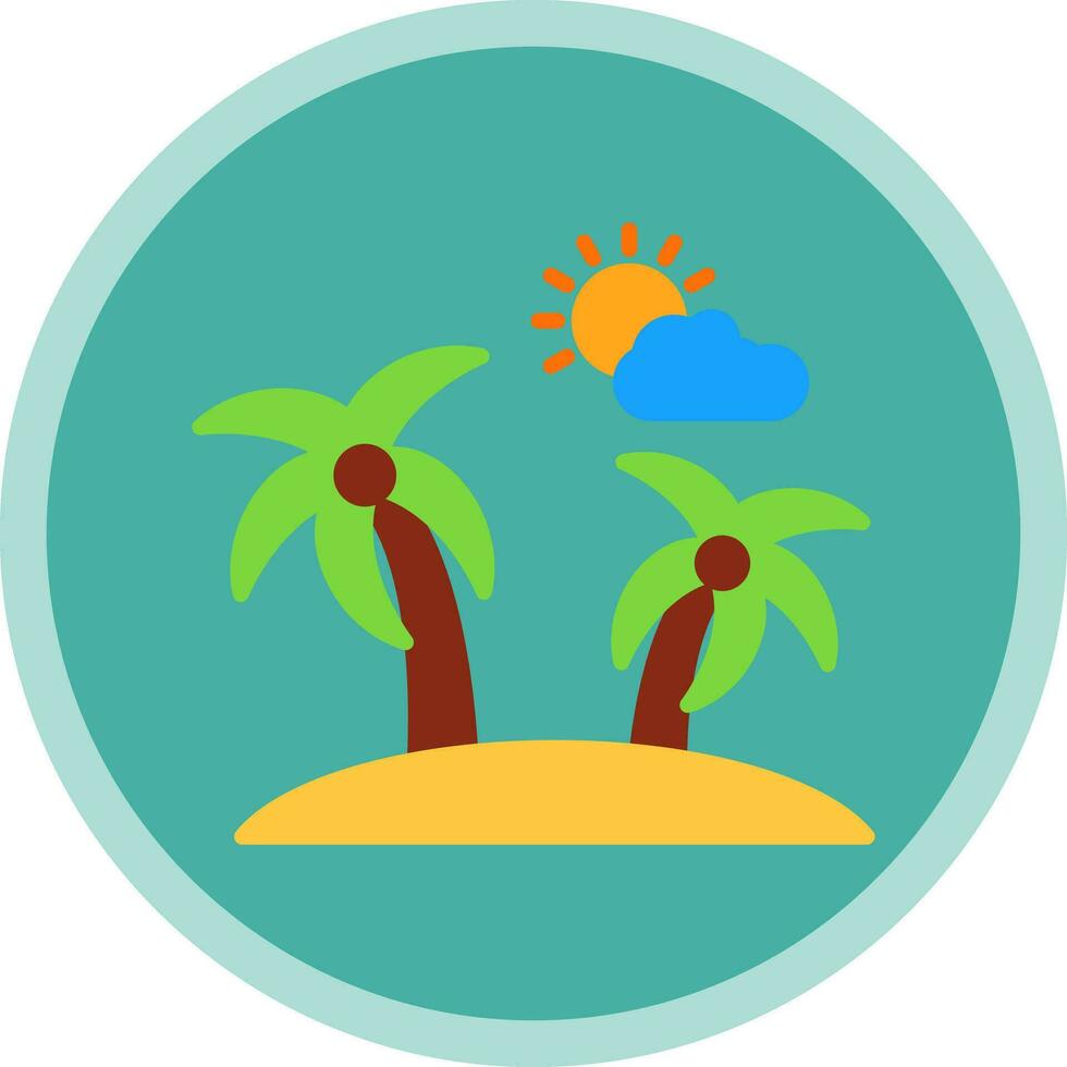 Island Vector Icon Design
