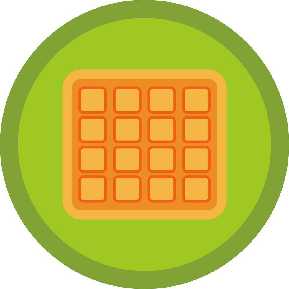 Waffle Vector Icon Design