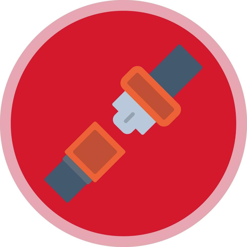 Seat belt Vector Icon Design