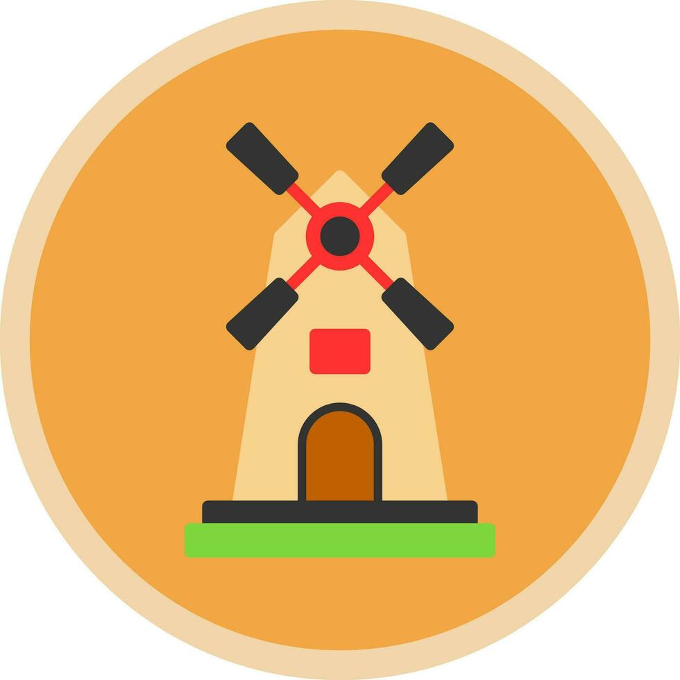 Windmill Vector Icon Design
