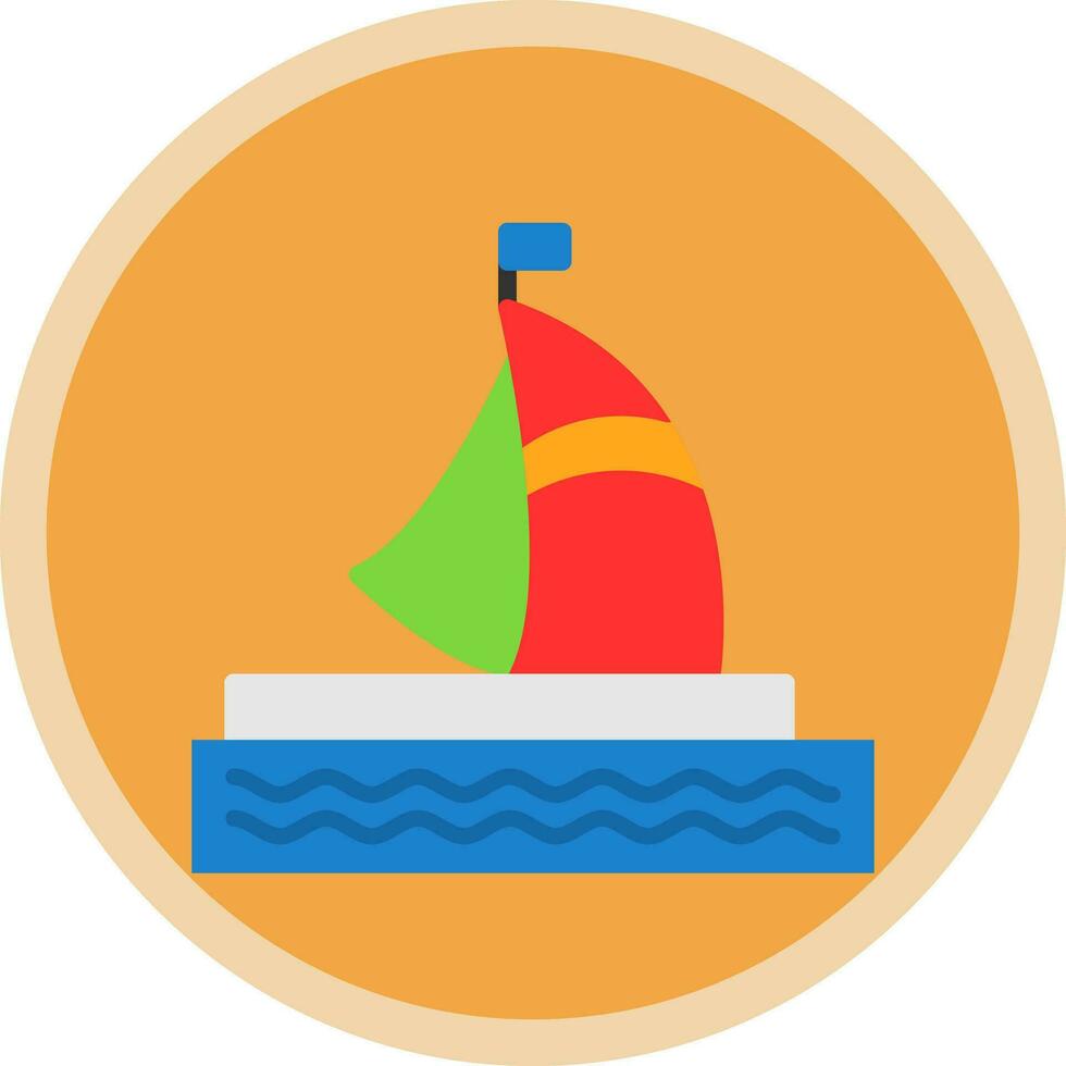 Houseboat Vector Icon Design