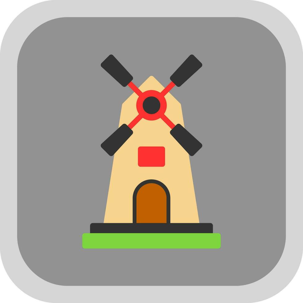 Windmill Vector Icon Design